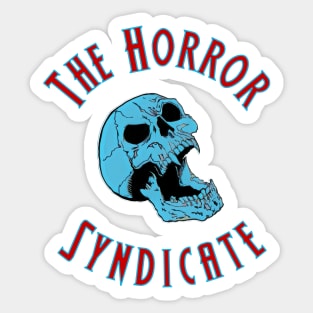 The Horror Syndicate Blue Logo Sticker